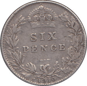 1910 SIXPENCE ( GF ) - SIXPENCE - Cambridgeshire Coins