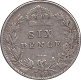 1910 SIXPENCE ( GF ) - SIXPENCE - Cambridgeshire Coins