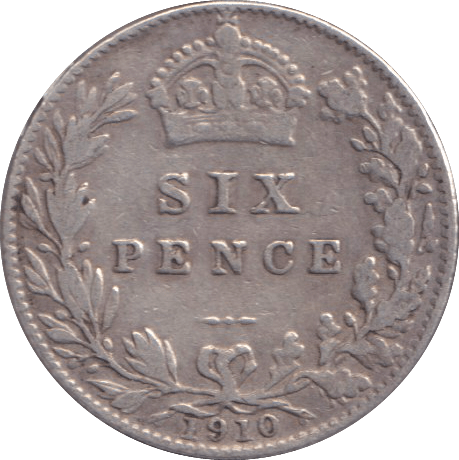1910 SIXPENCE ( GF ) - SIXPENCE - Cambridgeshire Coins