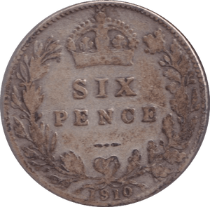1910 SIXPENCE ( GF ) - SIXPENCE - Cambridgeshire Coins