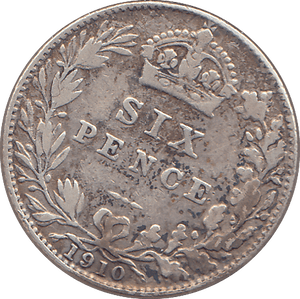 1910 SIXPENCE ( GF ) - SIXPENCE - Cambridgeshire Coins
