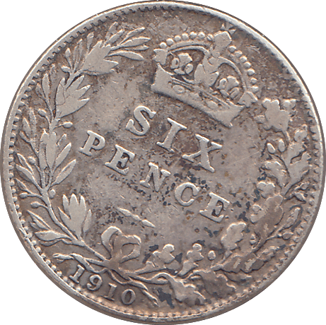 1910 SIXPENCE ( GF ) - SIXPENCE - Cambridgeshire Coins