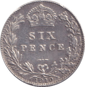 1910 SIXPENCE ( GVF ) - SIXPENCE - Cambridgeshire Coins