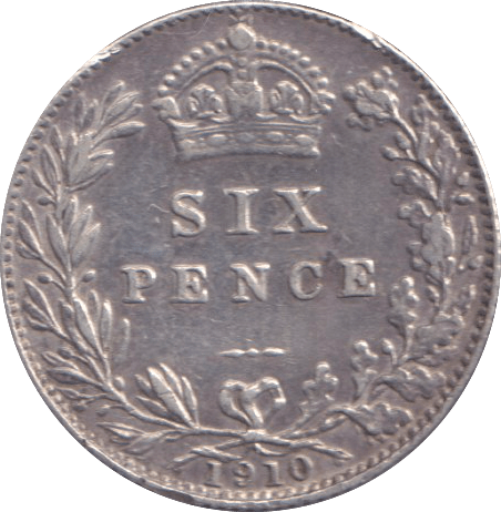 1910 SIXPENCE ( GVF ) - SIXPENCE - Cambridgeshire Coins