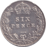 1910 SIXPENCE ( GVF ) - SIXPENCE - Cambridgeshire Coins