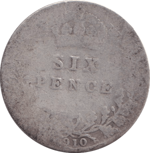 1910 SIXPENCE ( NF ) - SIXPENCE - Cambridgeshire Coins