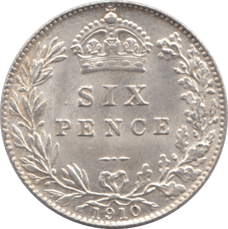 1910 SIXPENCE ( UNC ) - SIXPENCE - Cambridgeshire Coins