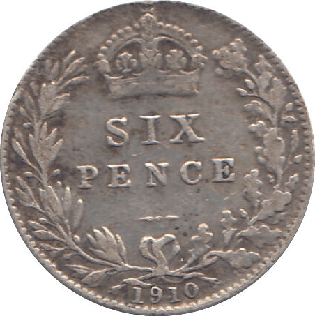 1910 SIXPENCE ( VF ) - WORLD COINS - Cambridgeshire Coins
