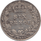 1910 SIXPENCE ( VF ) - WORLD COINS - Cambridgeshire Coins