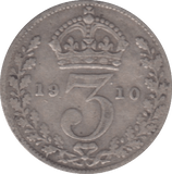 1910 THREEPENCE ( FINE ) - THREEPENCE - Cambridgeshire Coins