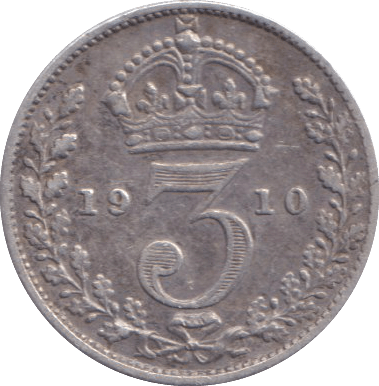 1910 THREEPENCE ( FINE ) - THREEPENCE - Cambridgeshire Coins