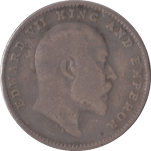 1910 TWO ANNAS INDIA - SILVER WORLD COINS - Cambridgeshire Coins