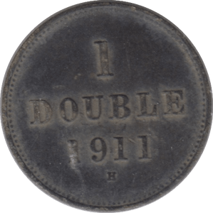 1911 1 DOUBLE GUERNSEY - WORLD COINS - Cambridgeshire Coins