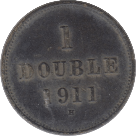 1911 1 DOUBLE GUERNSEY - WORLD COINS - Cambridgeshire Coins