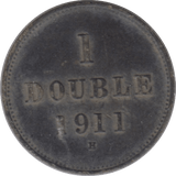 1911 1 DOUBLE GUERNSEY - WORLD COINS - Cambridgeshire Coins