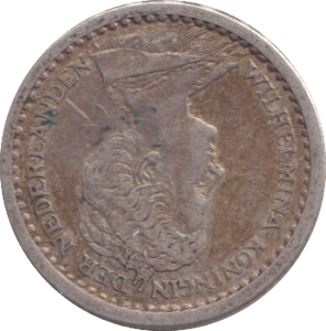 1911 10 CENTS NETHERLANDS - SILVER WORLD COINS - Cambridgeshire Coins