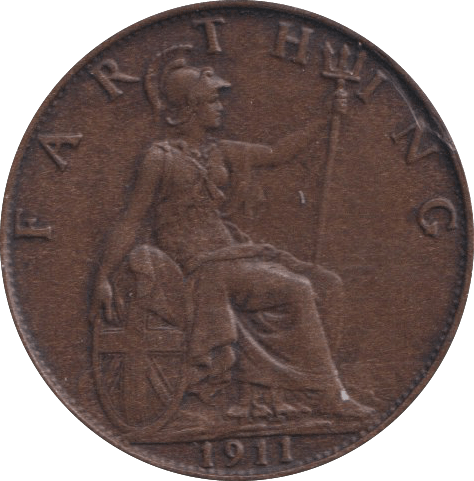 1911 FARTHING ( VF ) - FARTHING - Cambridgeshire Coins