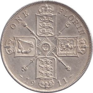1911 FLORIN ( AUNC ) - FLORIN - Cambridgeshire Coins