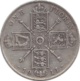1911 FLORIN ( F ) - FLORIN - Cambridgeshire Coins