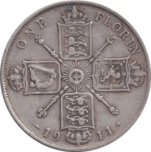 1911 FLORIN ( GF ) - FLORIN - Cambridgeshire Coins