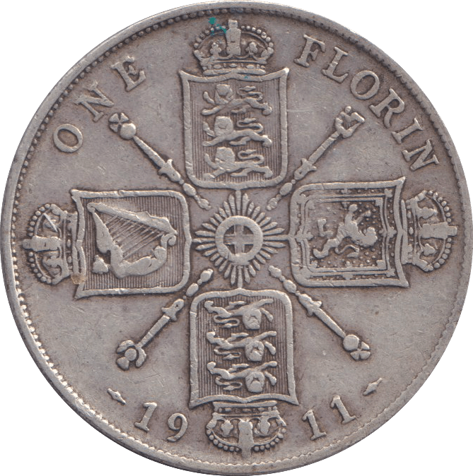 1911 FLORIN ( GF ) - FLORIN - Cambridgeshire Coins