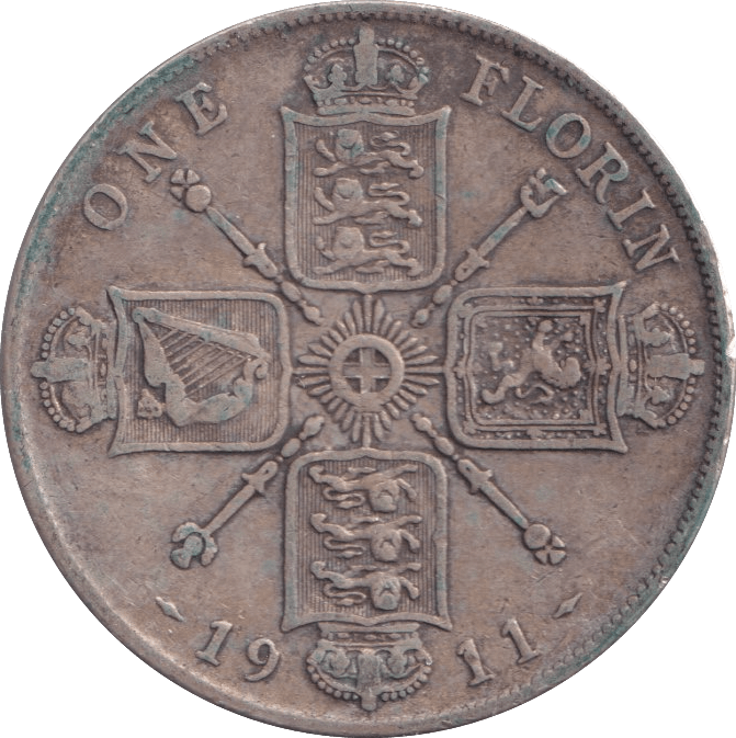 1911 FLORIN ( GF ) - FLORIN - Cambridgeshire Coins