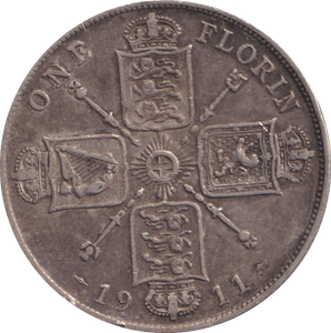1911 FLORIN ( GF ) - FLORIN - Cambridgeshire Coins
