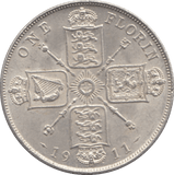 1911 FLORIN ( UNC ) - FLORIN - Cambridgeshire Coins