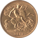 1911 GOLD HALF SOVEREIGN ( EF ) - HALF SOVEREIGN - Cambridgeshire Coins