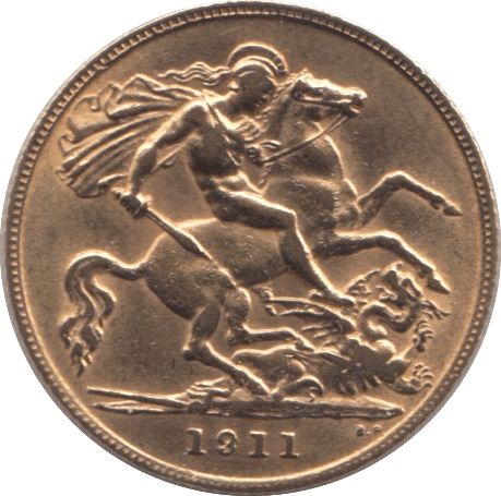 1911 GOLD HALF SOVEREIGN ( EF ) - Half Sovereign - Cambridgeshire Coins