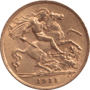1911 GOLD HALF SOVEREIGN ( EF ) - HALF SOVEREIGN - Cambridgeshire Coins
