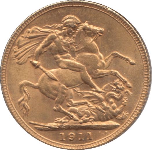 1911 GOLD SOVEREIGN ( AUNC ) 1 - SOVEREIGN - Cambridgeshire Coins