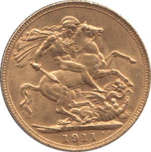 1911 GOLD SOVEREIGN ( AUNC ) 2 - SOVEREIGN - Cambridgeshire Coins