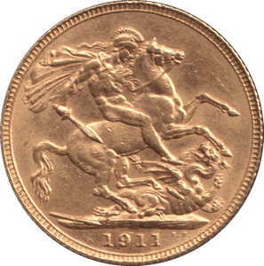 1911 GOLD SOVEREIGN ( AUNC ) - SOVEREIGN - Cambridgeshire Coins