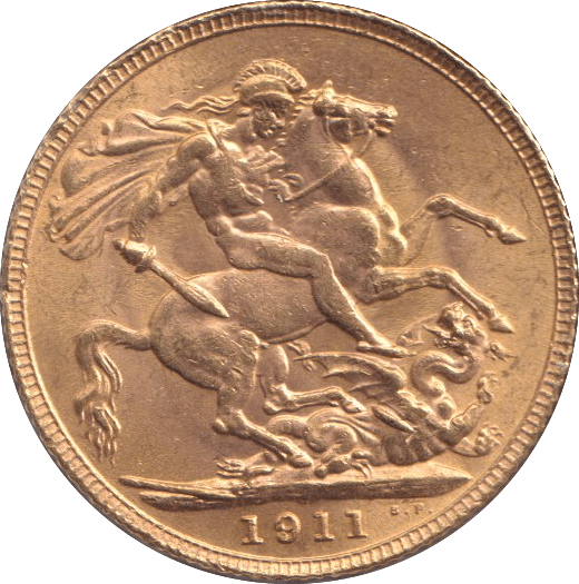 1911 GOLD SOVEREIGN ( AUNC ) - SOVEREIGN - Cambridgeshire Coins