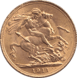 1911 GOLD SOVEREIGN ( AUNC ) - SOVEREIGN - Cambridgeshire Coins