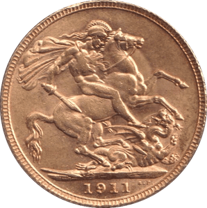 1911 GOLD SOVEREIGN ( AUNC ) - SOVEREIGN - Cambridgeshire Coins