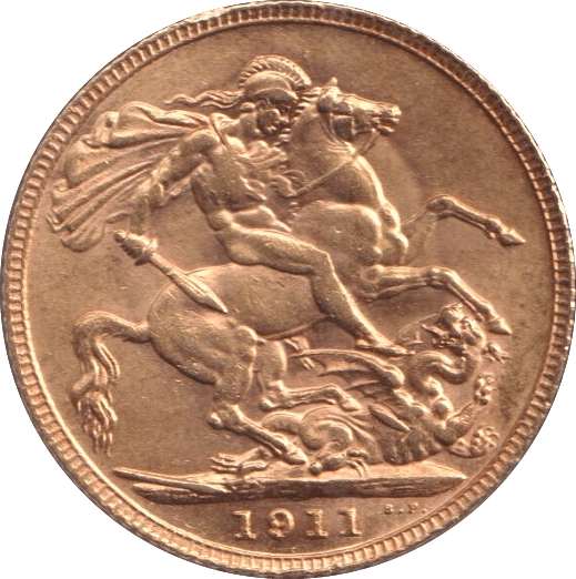 1911 GOLD SOVEREIGN ( AUNC ) - SOVEREIGN - Cambridgeshire Coins
