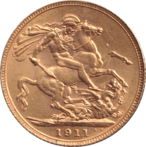 1911 GOLD SOVEREIGN ( AUNC ) - SOVEREIGN - Cambridgeshire Coins