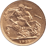 1911 GOLD SOVEREIGN ( AUNC ) - SOVEREIGN - Cambridgeshire Coins