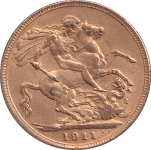 1911 GOLD SOVEREIGN ( EF ) - SOVEREIGN - Cambridgeshire Coins