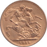1911 GOLD SOVEREIGN ( EF ) - SOVEREIGN - Cambridgeshire Coins