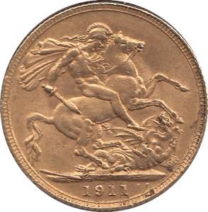 1911 GOLD SOVEREIGN ( GVF ) 1 - SOVEREIGN - Cambridgeshire Coins