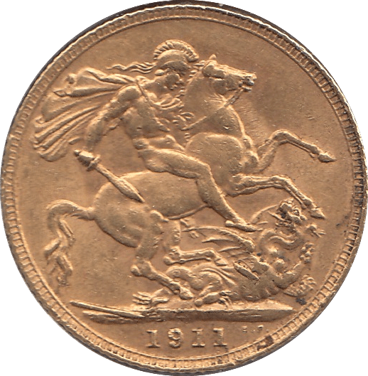 1911 GOLD SOVEREIGN ( GVF ) 1 - SOVEREIGN - Cambridgeshire Coins