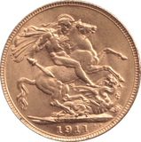 1911 GOLD SOVEREIGN ( UNC ) - SOVEREIGN - Cambridgeshire Coins