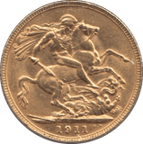 1911 GOLD SOVEREIGN ( UNC ) - SOVEREIGN - Cambridgeshire Coins