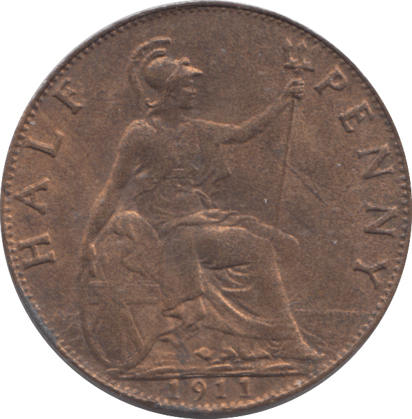 1911 HALF PENNY ( EF ) - HALFPENNY - Cambridgeshire Coins