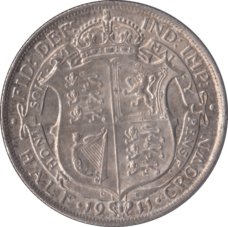 1911 HALFCROWN ( AUNC ) - HALFCROWNS - Cambridgeshire Coins