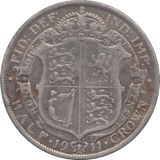 1911 HALFCROWN ( GF ) - HALFCROWN - Cambridgeshire Coins