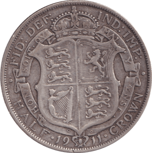 1911 HALFCROWN ( GF ) - Halfcrown - Cambridgeshire Coins